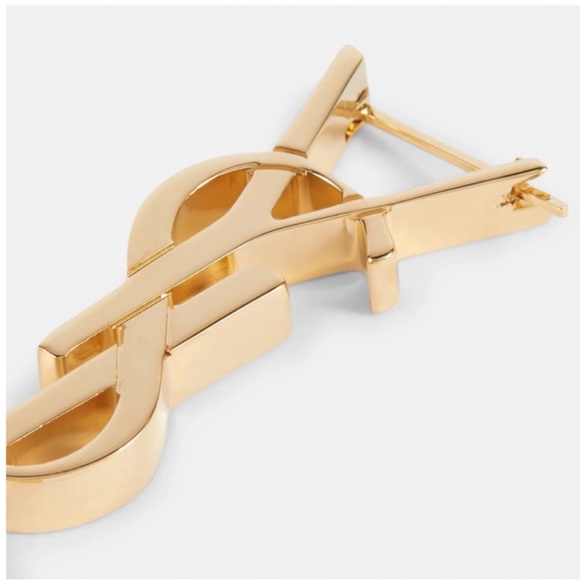 SAINT LAURENT YSL logo earrings - Picture 4 of 4